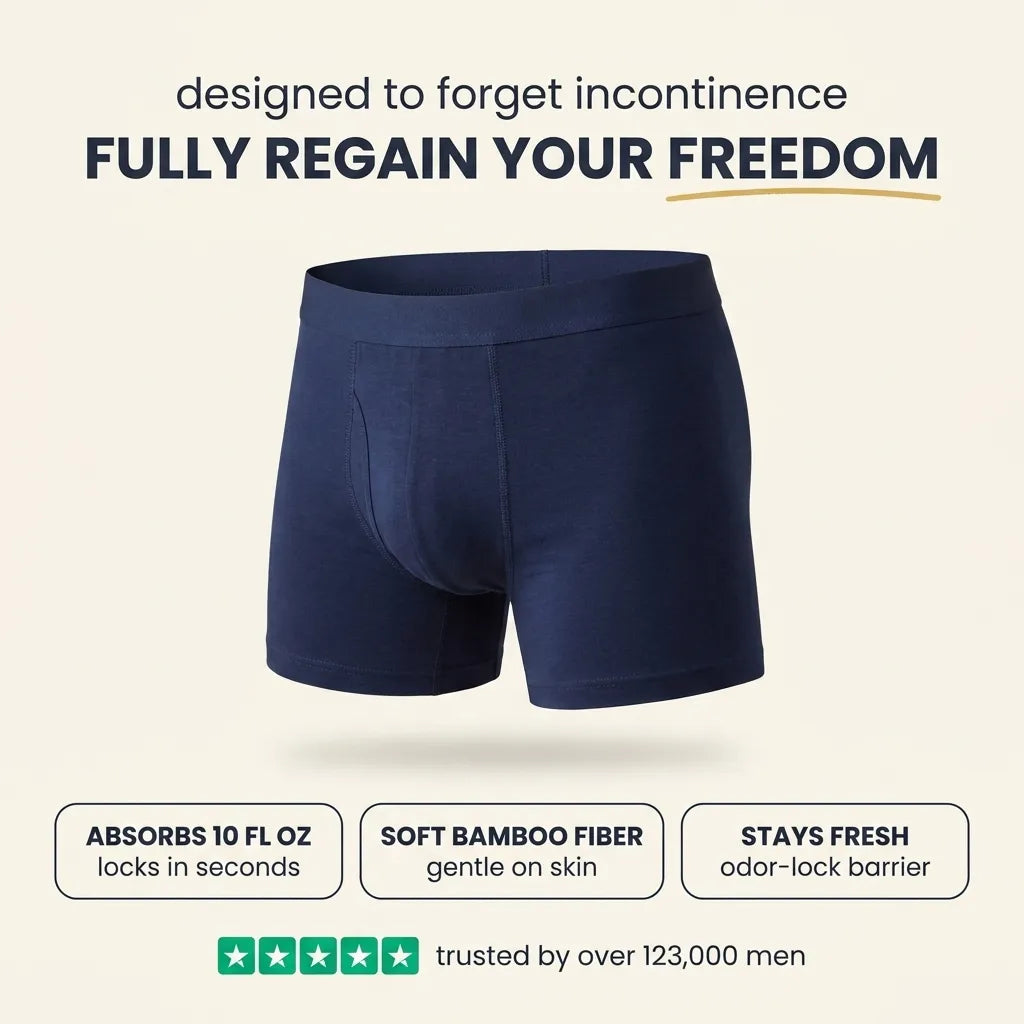 Ultra‑Absorbent Incontinence Boxer Briefs